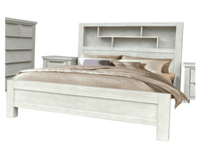 Amanda Queen Bed with Bookcase