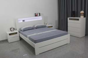 Valencia Bed Frame with Lights and Wireless Charger