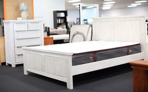 Bedroom Suites: Amanda Solid Timber Bedroom Suite 4 Piece