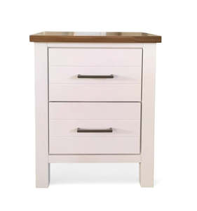 Bedside Tables: Wilson 2 Drawer Bedside