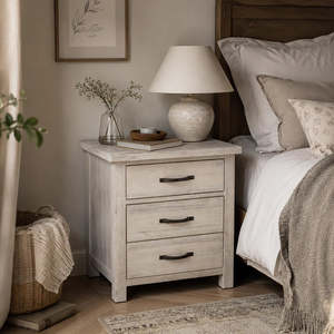 Bedside Tables: Ballman Bedside 3 Drawer