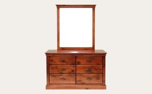 Dressing Table: Texas Dresser with Mirror