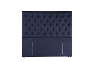 Headboard: Epsom Headboard -Grey/Charcoal