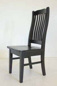 Dining Chairs: Zest Black Wooden Chair