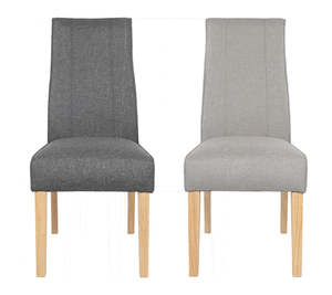 Dining Chairs: Norway Dining Chair Dark Grey/Smoke Grey