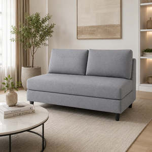 Archi 2 Seater Fabric Sofa (Grey)