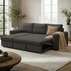 Frontpage: James Sofabed with Storage Chaise & USB Charging