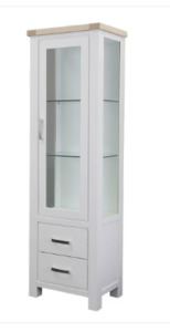 Bookcase: Sicily Narrow Display Unit (Right Opening)