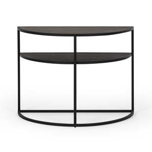 Bedsides Nightstands: DECO End Table Black Oak (D30 W60 H45CM)