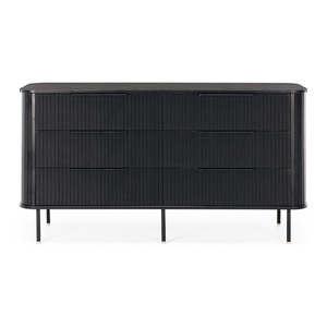 Dressers: Anders Dresser 6 drawers (Black Oak) (W153 D46 H81CM)