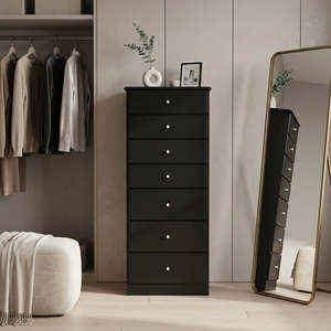 Black Pearl 7 Drawer Lingerie