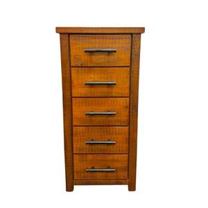 Slimboys Lingerie Cabinets: Woodside 5 Drawer Slimboy (W590 D450 H1265mm)