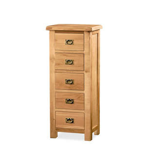 Slimboys Lingerie Cabinets: Salisbury 5 Drawer Slimboy (W55 D40 H129CM)