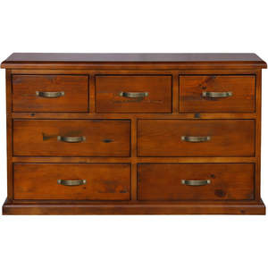 Lowboys: Settler 7 Drawer Lowboy (W1380 x D450 x H820)