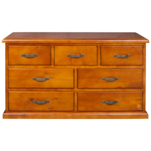 Elmont 7 Drawer Lowboy (W1380 D450 H820mm)