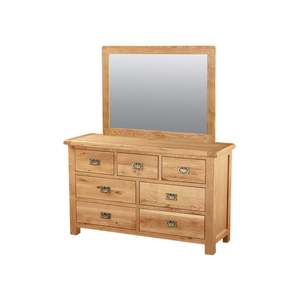 Lowboys: Salisbury-7-Drawer-Lowboy-and-Mirror