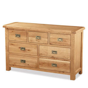 Lowboys: Salisbury Chest 3 over 4 Drawer Lowboy (W140 D42 H86CM)