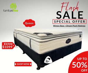 Bed Frames With Mattresses: Dream Plush Winton Base Deal