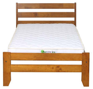 Bed Frames With Mattresses: Sammie-Single-Oak-Bed-Bonny- CLEARANCE