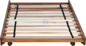 Sammie Oak Stain Pull Out Trundle Bed*KD