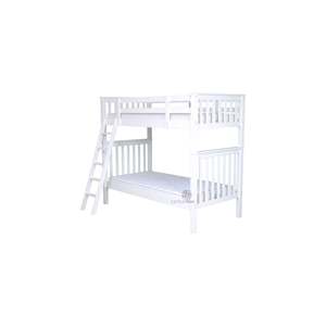 Bedroom White: Sammie Bunk With 2x Bonny Single -White