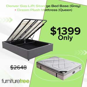 Storage Chests: Denver Dream Plush Queen Deal- Grey