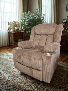 Accent Chairs: Espresso Ease Heat Massage Recliner Lift Up Chair