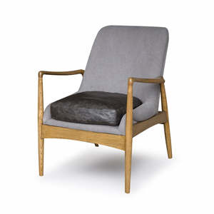 Steiner Armchair Canvas Charcoal