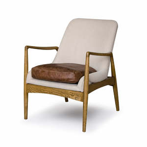 Accent Chairs: Steiner Armchair Canvas Cement