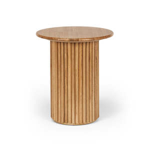 Lamp Tables: Rho Side Table 50rd (Natural Oak)