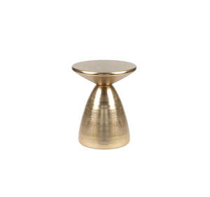 Lamp Tables: Verona Aluminium Side Stool Brass Antique