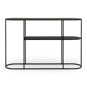 Console And Hall Tables: DECO Console Table Black Oak (L120 W30 H76CM)