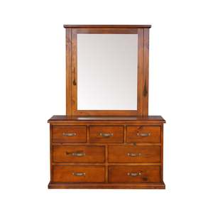 Settler: Settler 7 Drawer Dresser With Mirror (W1380 x D450 x H1940)