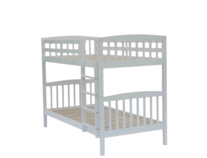 Unity Bunk (S+S)White (with Mattress)