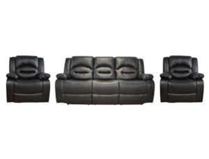 Recliner Suites: Heaven Recliner Suite Black