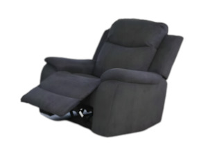 Relaxo Recliner Chair - Grey Cotton