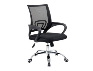 Rory Office Chair Black with Medium Back