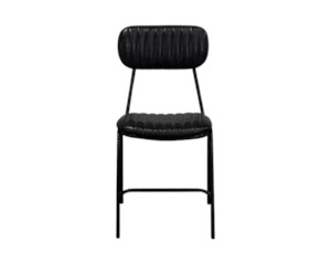 Datsun Chair Vintage Black PU Assembled