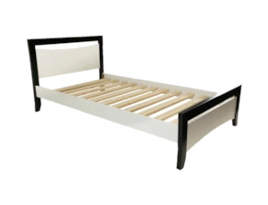 Maverick Bed Frame (Black/White)