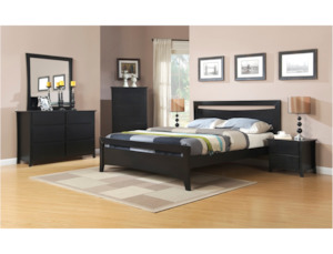 Henley: Henley 7 Pcs Bedroom Suite Black