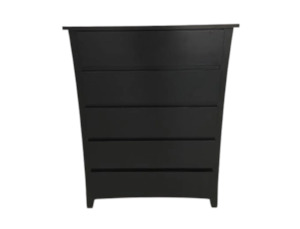 Henley 5 Drw Tallboy Black