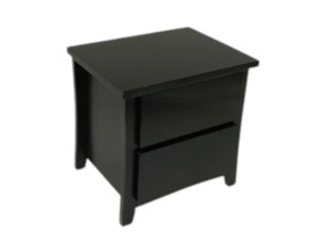 Henley: Henley 2 Drw Bed Side Black