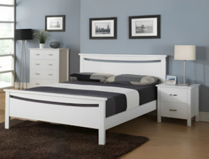 Medallion 5 Pcs Bedroom Suite White
