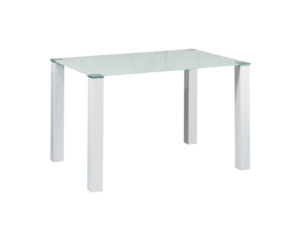 Clarity 1.2M Glass Dining Table