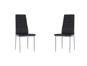 Lisa Dining Chairs Set of 2 Black