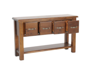 Hall Tables: Edison 4 Drw Hall Table