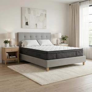 Bedroom Furniture: Regency Bed Frame Linen Grey