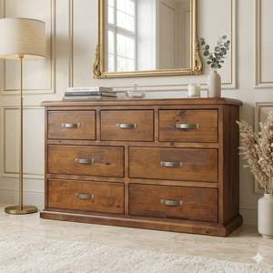 Bedroom Furniture: Edison 7 Drawer Dresser