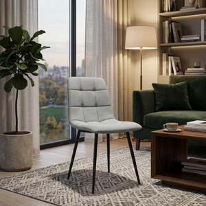 Dining: Chicago Chair Grey 2-Piece Set