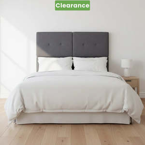 Clearance: NZ Made Aero Headboard Double Grey- Floor Model